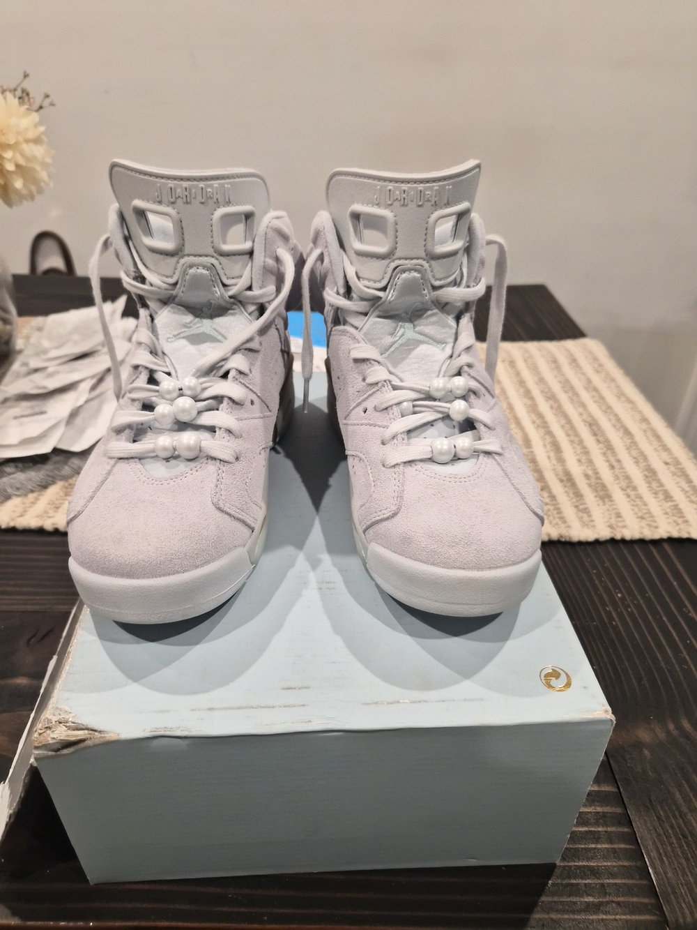 Jordan Kids White High-Top Sneakers